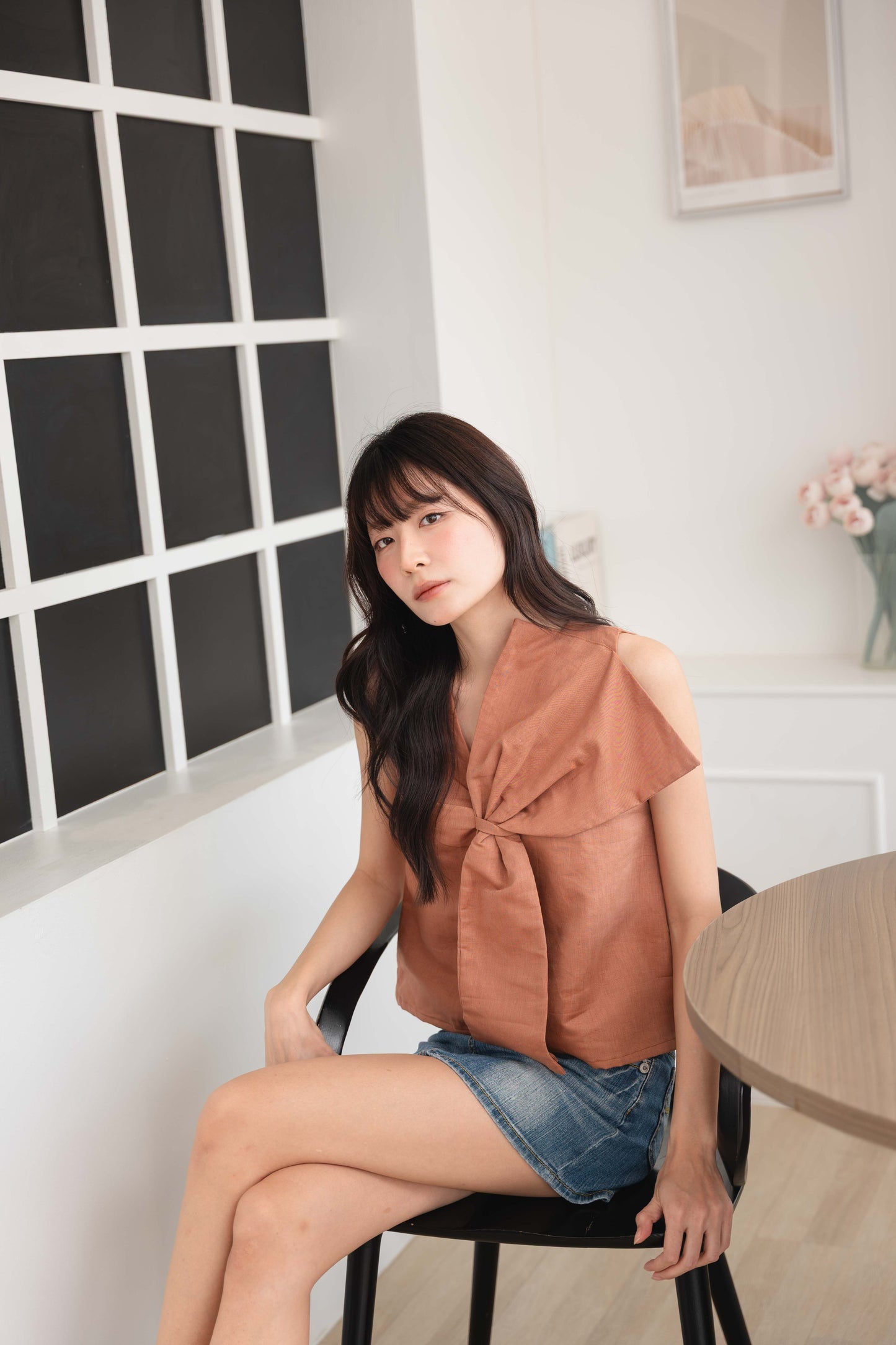 Bianca Top in Mocha Mousse
