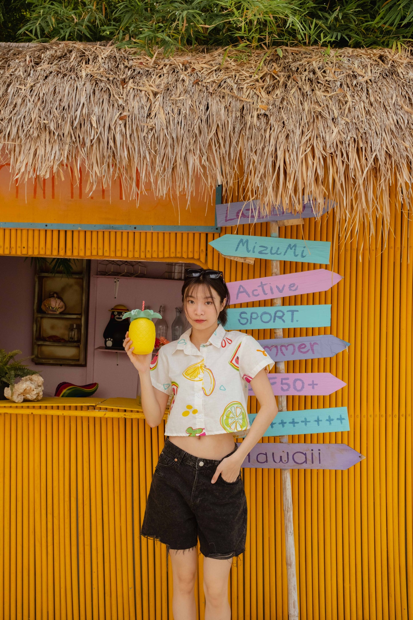 Karlie Cropped Polo — Tutti Frutti