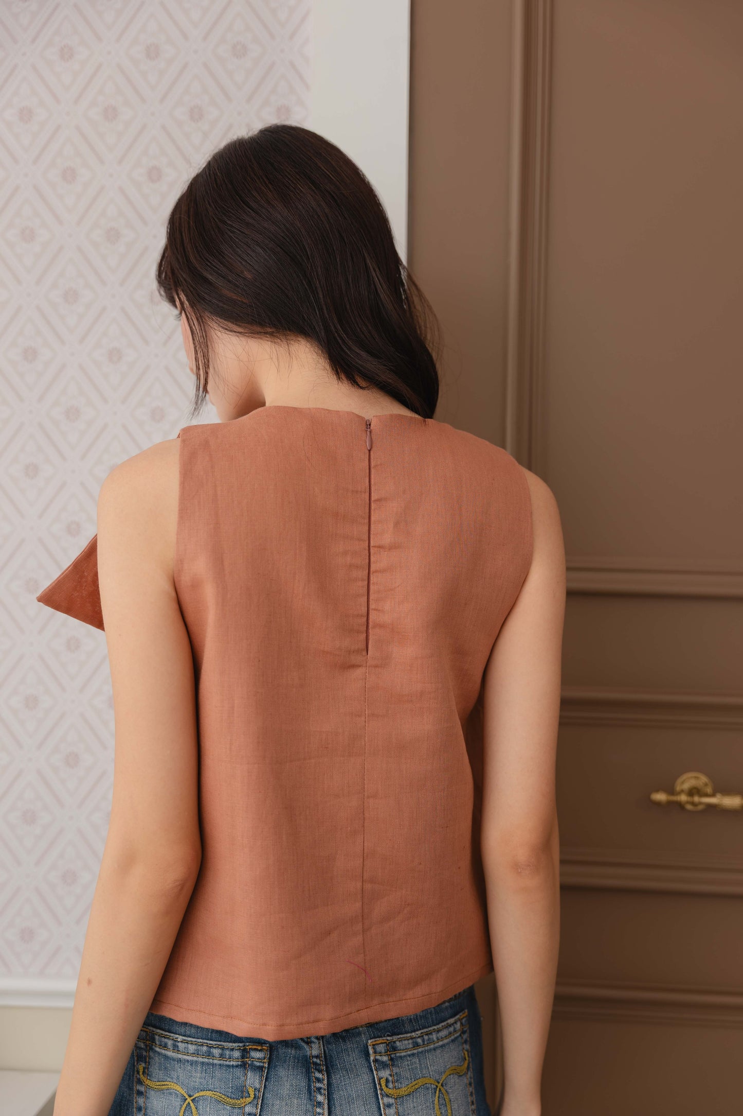 Bianca Top in Mocha Mousse