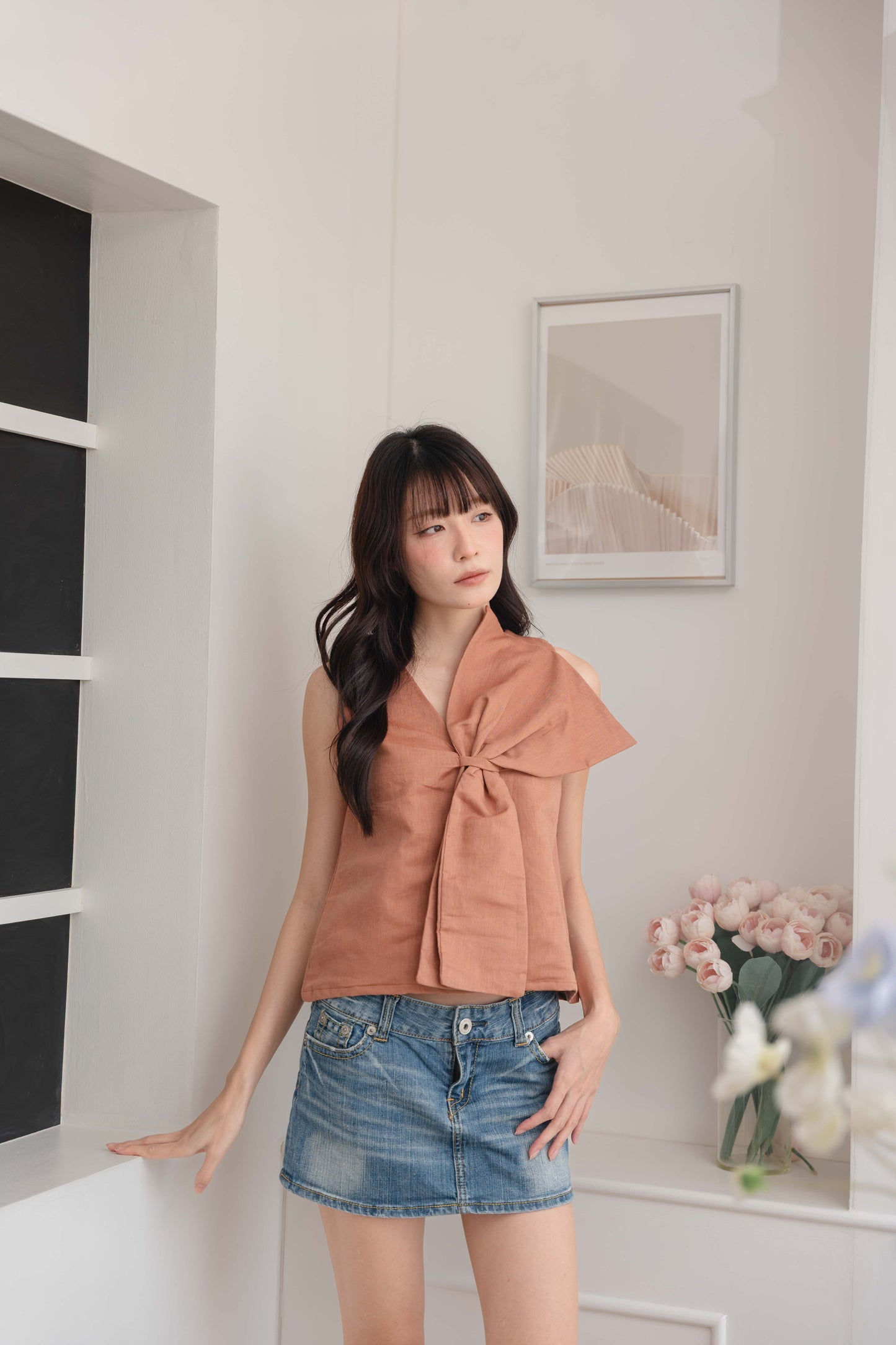 Bianca Top in Mocha Mousse