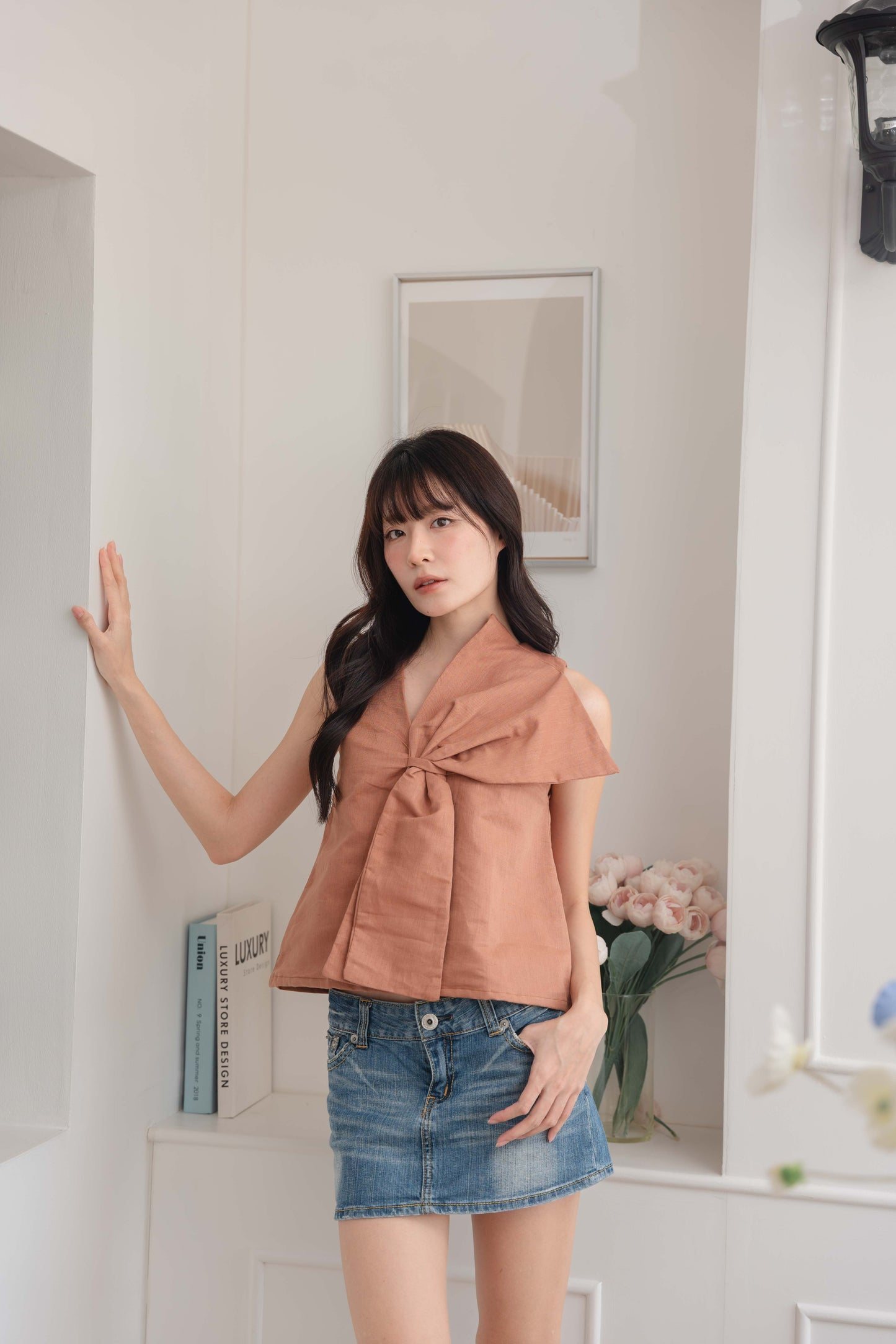 Bianca Top in Mocha Mousse