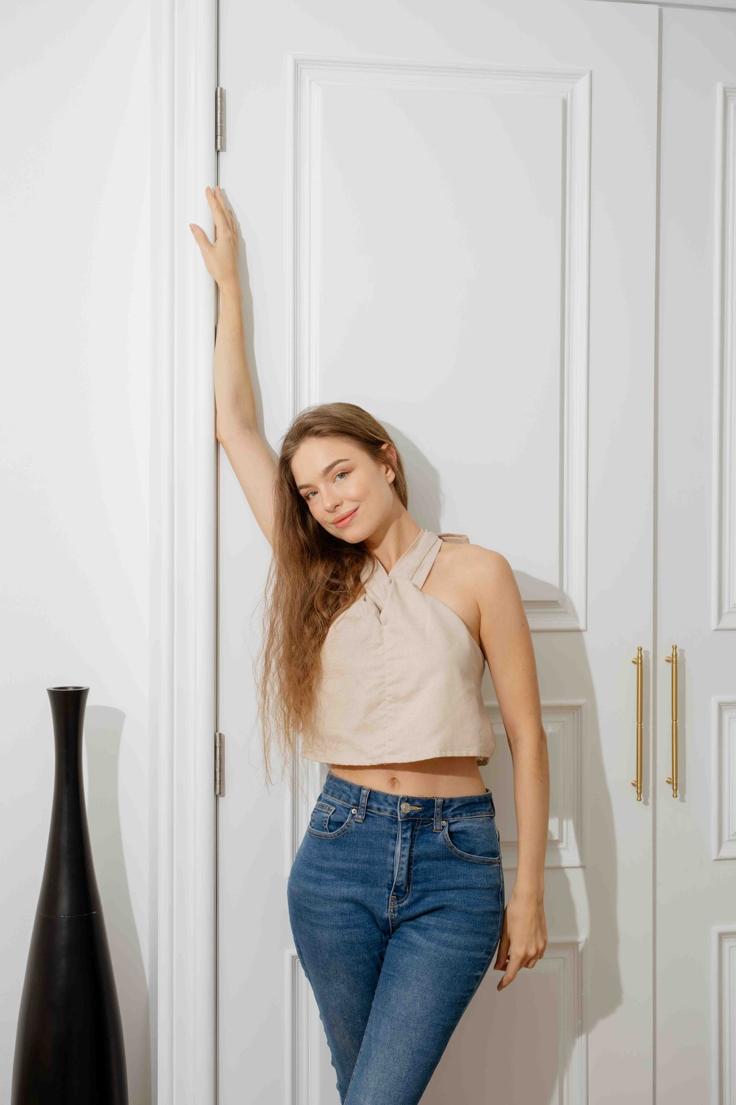 Solana Linen Top