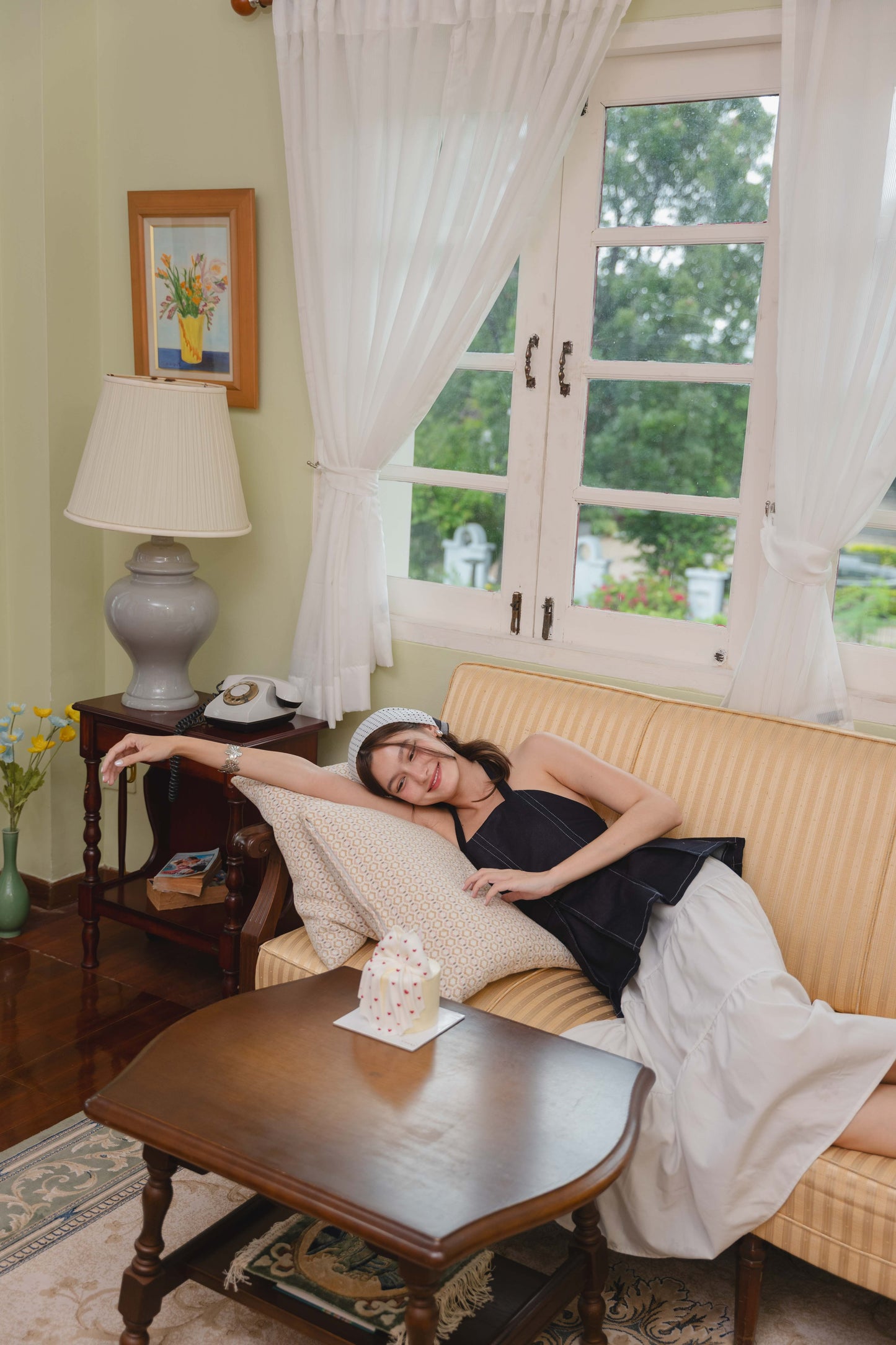 Noelle Halter Top in Denim